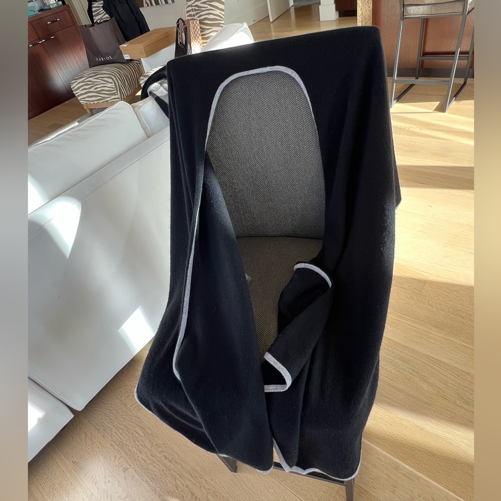 Neiman Marcus Black Wrap with White Trim